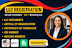 llc registration, US llc formation, ein and wyoming llc