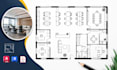 create corporate office floor plans, workspace design and cad drafting