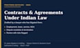 draft contracts and agreements under indian law