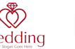 create minimalist wedding logo design