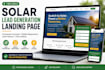 build a high converting solar landing page