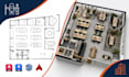 create open office floor plans, workspace planning and architectural cad