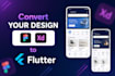 convert figma or adobe xd UI to pixel perfect flutter code