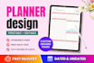 make minimalist planner or journal design in canva