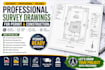 prepare professional survey drawings for permit and construction