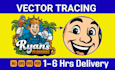 do vectorize logo, vector tracing, redraw, convert image to vector