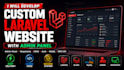 develop a custom laravel website with admin panel
