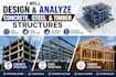 design and analyze concrete, steel and timber structures