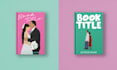 create an illustrated romance book cover