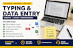 do accurate typing and data entry