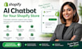 build shopify ai chatbot for customer support, shopify order tracking chatbot