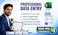 do professional data entry, excel, data cleaning and copy paste