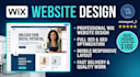 create a professional wix website design with seo and geo