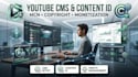 set up youtube cms, content id, mcn and channel monetization