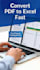 convert PDF to excel with 100 percent accurate data entry