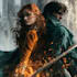 create fantasy novel cover with cinematic illustration