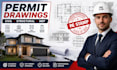 provide civil structural engineer permit drawings mep plans full permit set