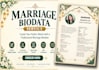 create an elegant and attractive marriage biodata design