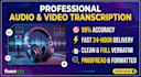 provide high quality audio and video transcription