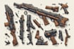 create weapon design and illustration