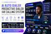 setup ai auto dailer, vicidial predictive dialer, voice calling sales IVR system