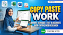 do fast and accurate data entry and copy paste work