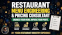 optimize your restaurant menu for profit and better pricing