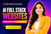 do ai website development as full stack ai software developer