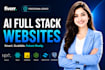 do ai website development as full stack ai software developer