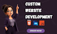design a modern responsive website in HTML , CSS and js
