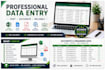 do accurate data entry, excel data entry and web research