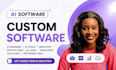ai software custom software ai engineer ai tools app logo fintech software
