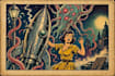 create vintage comic, horror and sci fi art