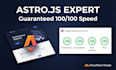 build a blazing fast, SEO optimized astro js website
