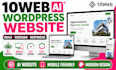 build responsive wordpress website with 10web ai builder 10web website redesign