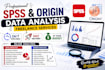 do data analysis using origin pro and spss