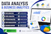 do data analysis, excel, python and business data analytics