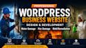 design a water damage wordpress website and restoration business