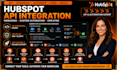 hubspot API integration custom automation webhook zoho zapier CRM integration