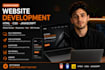 build a custom coded website with HTML CSS and javascript