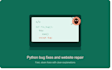 solve python bugs and solve the website problems
