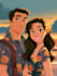 draw disney cartoon illustration
