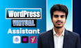 be your virtual assistant for wordpress support