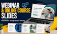 design webinar and online course presentation slides