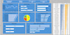 create an interactive excel dashboard and KPI report