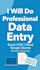do data entry and create invoices in excel