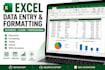 do excel data entry formatting tables and charts