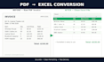 convert PDF to excel spreadsheet accurately
