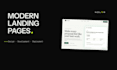 design and build a modern responsive landing page