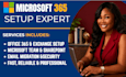 setup office 365, microsoft teams, exchange, emails, sharepoint, security